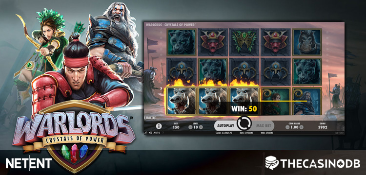 Netent Warlords Crystals of Power Slot Launch Bonuses and Free Spins at Selected Online Casinos