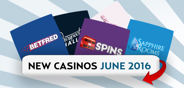 New Casinos Reviewed June 2016 at TheCasinoDB