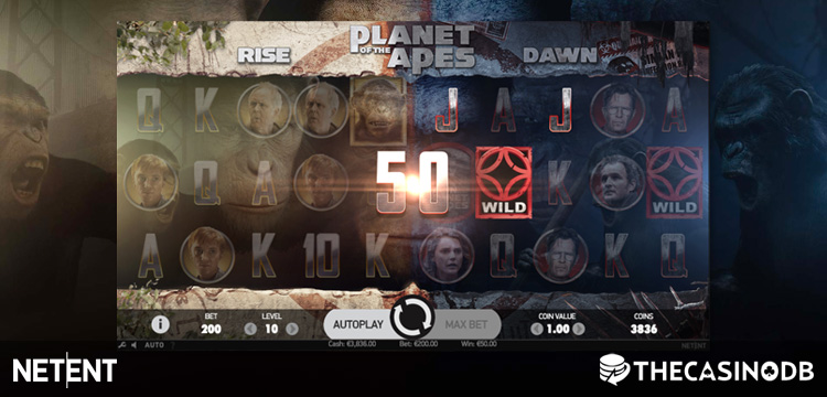 video slot machine planet of the apes